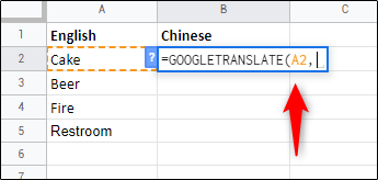 چگونه مستقیما در داخل Google Sheets از سرویس مترجم گوگل استفاده کنیم؟
