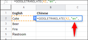 چگونه مستقیما در داخل Google Sheets از سرویس مترجم گوگل استفاده کنیم؟